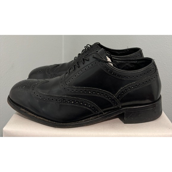 Florsheim Other - Florsheim 17066 Black Leather Lace Up Wingtip Brogue Shoes mens 9.5 D